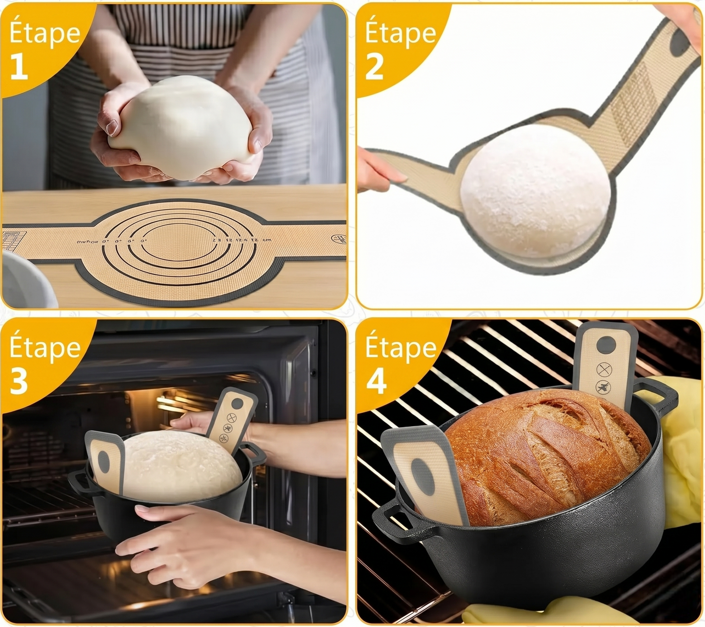 Écharpe de cuisson en silicone