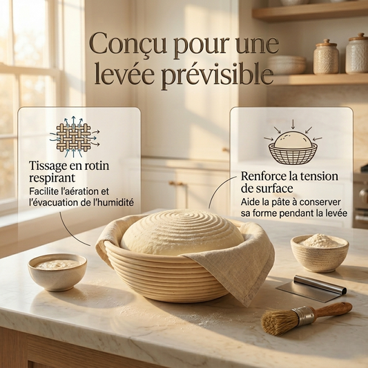 Banneton Artisanal en Rotin