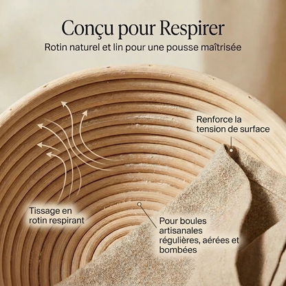 Banneton Artisanal en Rotin